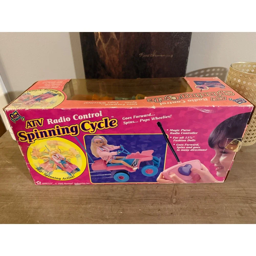 Meritus 1995‎ Girl Friend ATV Radio Control Spinning Cycle Toy For Kids